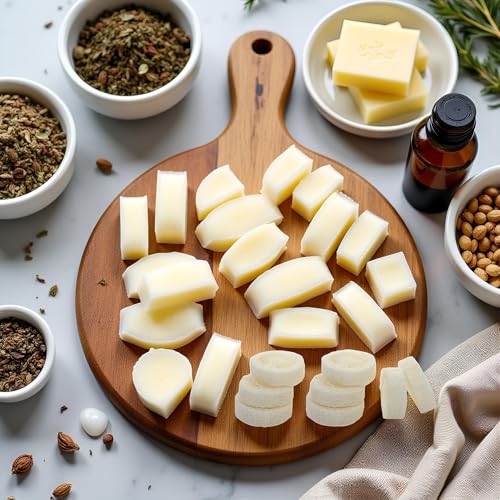 Cauaoa Natural Loofah Slices 10Pcs for Soap Making and Exfoliating Bath Sponge