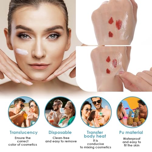 200 Pcs Transparent Stretch Adhesive Bandage, Waterproof Clear Adhesive Bandages, Aftercare Clear Film Dressing Bandages, Second Skin Tattoo Cover Wound Over for Tattoo Aftercare 1.96¡¿1.96