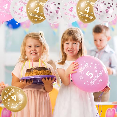 13th Birthday Balloons Kit - Pink & Gold Sweet 13 Party Decorations, 16pcs