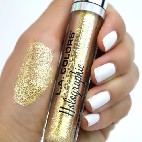 L.A. Colors Holographic Iridescent Lip Gloss Gold Rush CLG422
