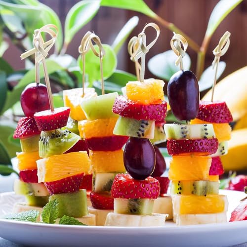 300PCS Bamboo Cocktail Picks - 4.7 Inch Appetizer Skewers