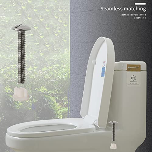 Setaria Viridis Toilet Seat Hinge Bolts Kit - Stainless Steel (2pcs)