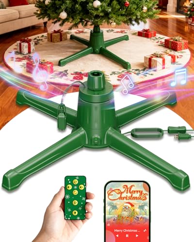 Christmas Tree Stand with Remote Control and Rotation for 9ft Trees
