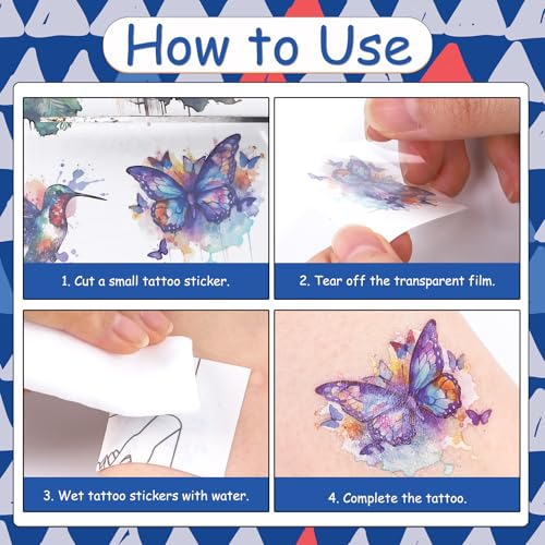 Puerto Rico Temporary Tattoos - 200+ Flag & Coqui Party Favors (8 Sheets)