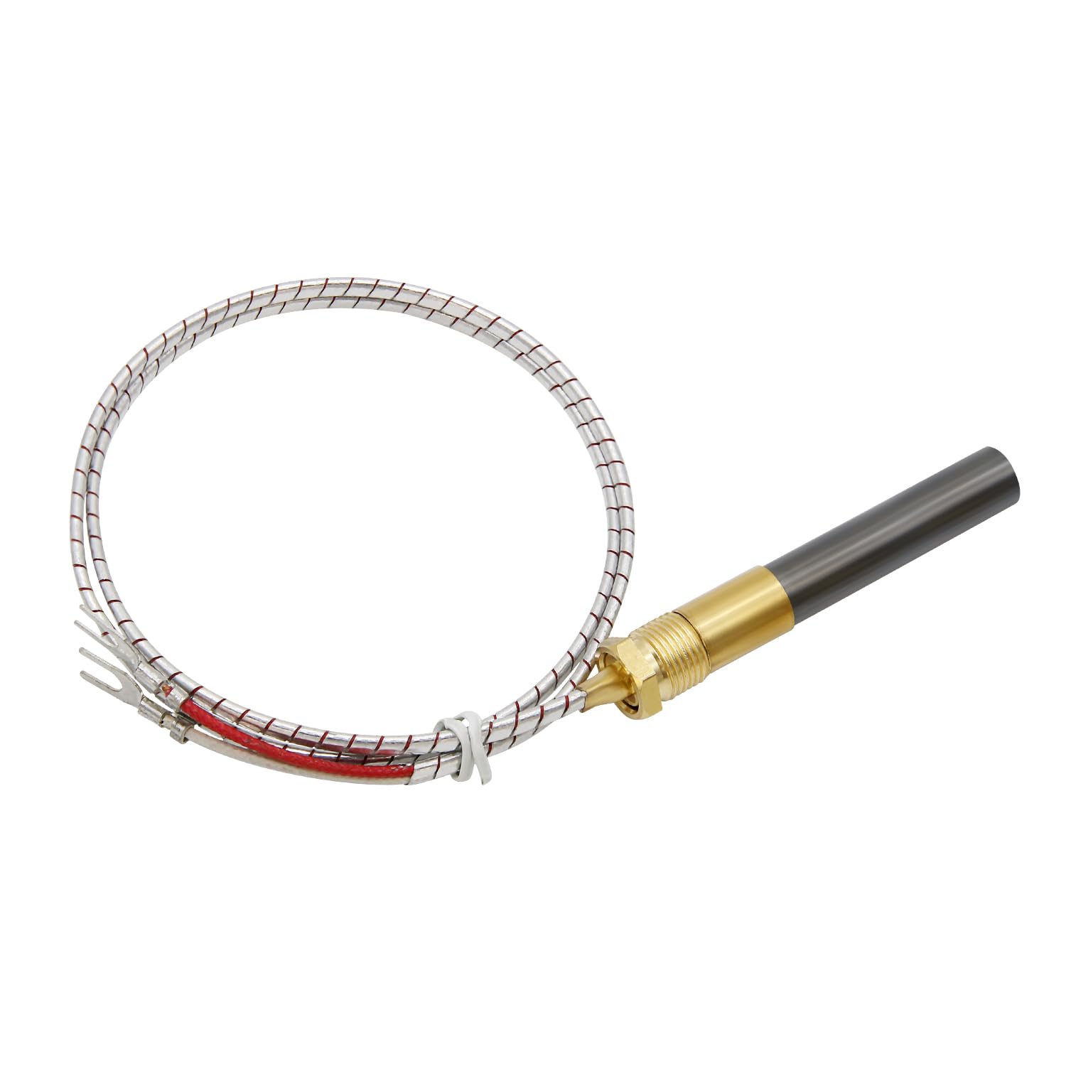 Poagavgs 24" Thermopile Generates Q313A 750 Millivolt Thermopile Assemblies Replacement for Gas Fryer Fireplace Gas Water Heater
