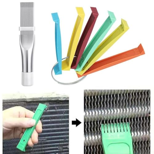 Air Conditioner Fin Repair Comb Set - Condenser & Evaporator Coil Cleaner