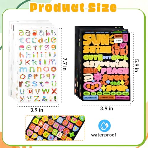 Acoavo Self-Adhesive Magazine Letter Alphabet Stickers for Scrapbooking and Crafts