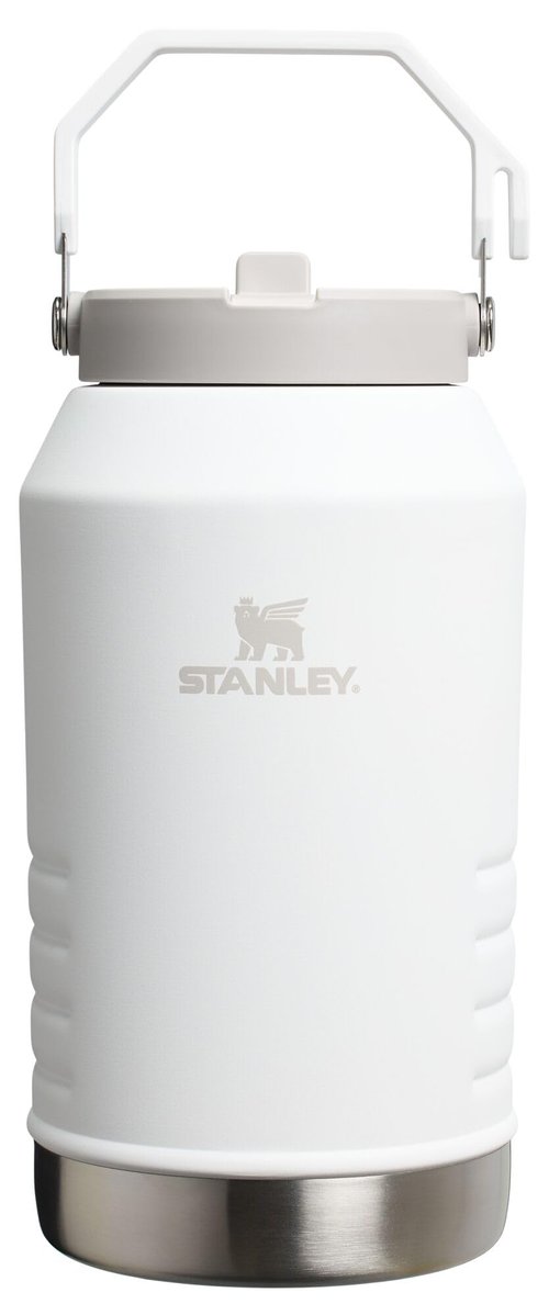 Stanley IceFlow 2.0 Flip Straw Jug with Handle 96 oz | Twist On Lid and Flip Up Straw | Leakproof for Travel and Sports | Insulated Stainless Steel | BPA-Free | Frost