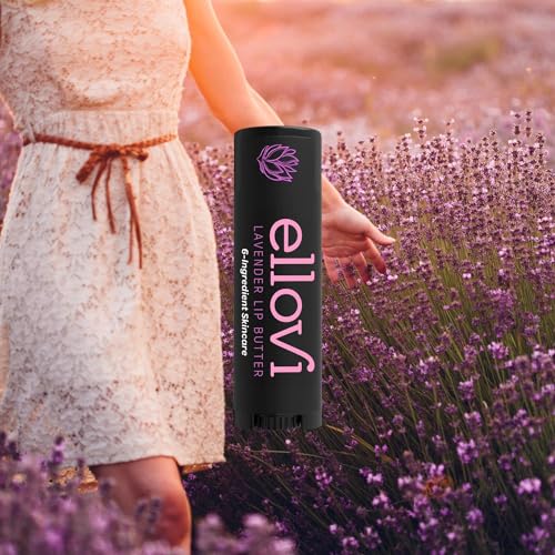 Ellovi Natural Lavender Lip Butter – Organic Moisturizing Lip Balm