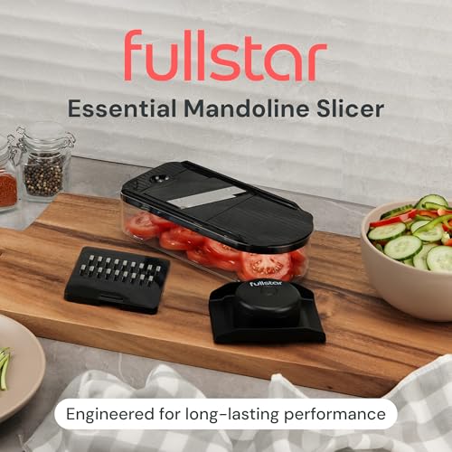 Fullstar 2-in-1 Mandoline Vegetable Slicer and Julienne Cutter - Black