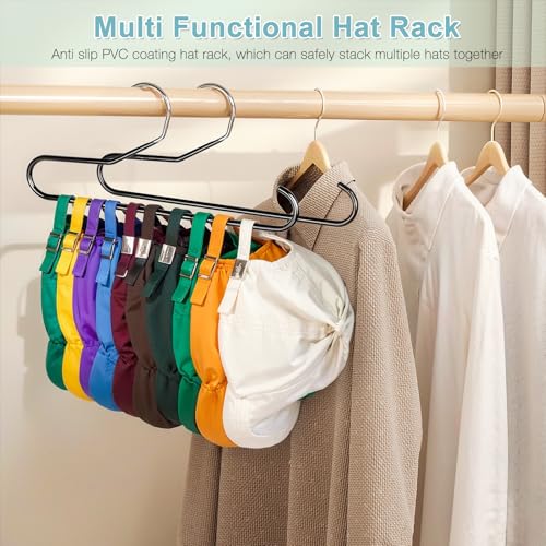 Hat Storage Organizer for Baseball Caps - Black 2 Pack
