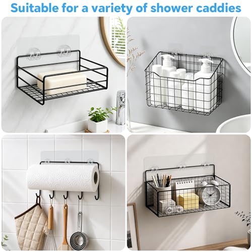 TTTred 15 Pack Adhesive Shower Caddy Replacement Strips, No-Drill Waterproof