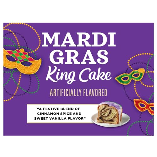 Community Coffee Mardi Gras King Cake Flavored Ground Coffee, 32 oz