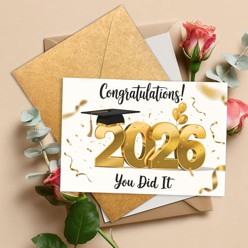 Graduation Card 306 - Classic Heartfelt Congratulations 2026