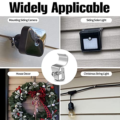 Antimbee Vinyl Siding Clips - 20-Pack No-Drill Outdoor Camera Mounts