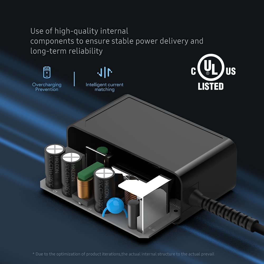 KFD Replacement Dyson Charger for Dyson V8 V7 V6 SV03 SV04 SV06 SV07 SV09 SV10 SV11 DC58 DC59 DC61 DC62 DC72 DC74 (Absolute, Animal, Slim, Fluffy & Motorhead) Cordless Vacuum Cleaner Power Supply Cord