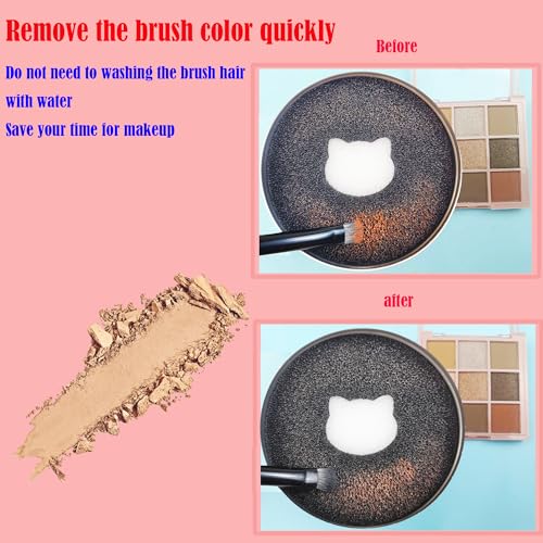 BUTIYO Dry Makeup Brush Cleaner Box with 2 Reusable Sponges