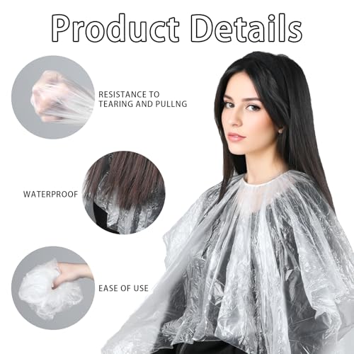 Disposable Hair Color Capes Waterproof Salon Dye Bibs 10 Pack