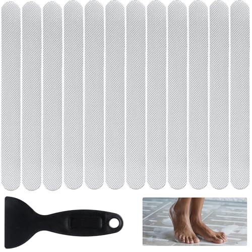 Dimeho Anti-Slip Bathtub Stickers - 12 Pack Non-Slip Shower Safety Strips