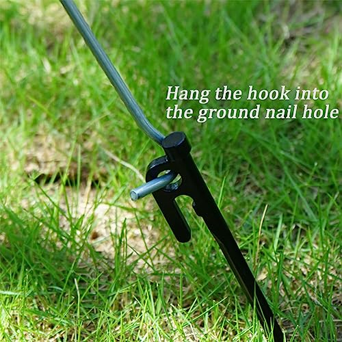 3 Pcs Outdoor Tent Peg Puller Extractor with Plastic Handles, Portable Tool for Camping and Other Outdoor Activities.