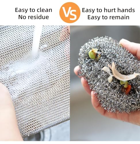 ZYLRO Mesh Microfiber Cleaning Cloths - Non-Scratch Dish Scrubbers