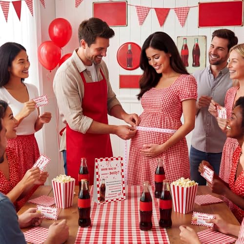 She's Ready to Pop Baby Shower Belly Measurement Game - 54 Piece Set