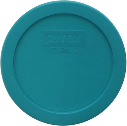 Pyrex 7201-PC 4 Cup Turquoise Food Storage Replacement Lid (4-Pack) - Made in USA