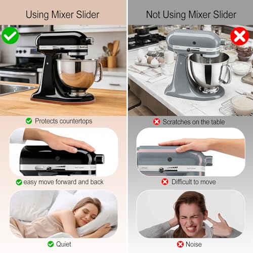 Tilt Head KitchenAid Mixer Slider - 4.5-5QT Dark Wood Tray