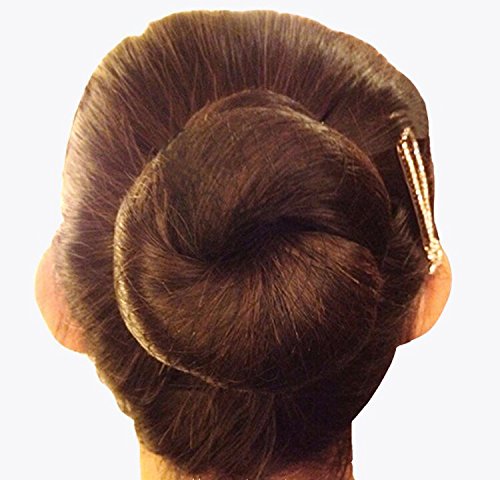 ROCST Invisible Elastic Hair Nets for Women Buns 6-Pack Black 55 cm