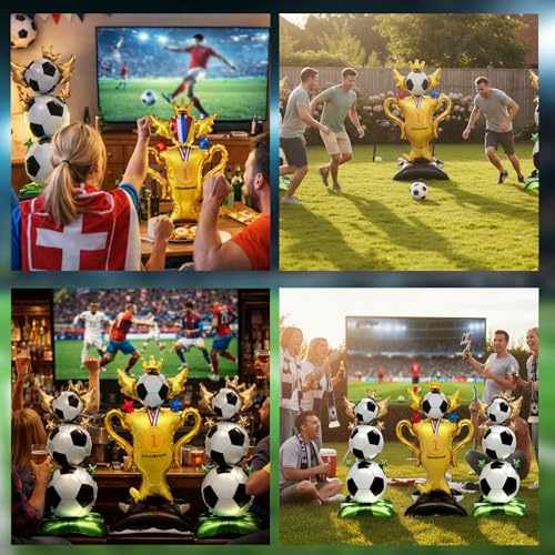 Soccer Balloons Party Decorations Set 3-Piece Football World Cup