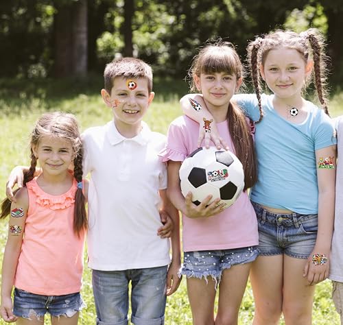 2026 World Cup Soccer Temporary Tattoos Party Favors for Kids & Adults