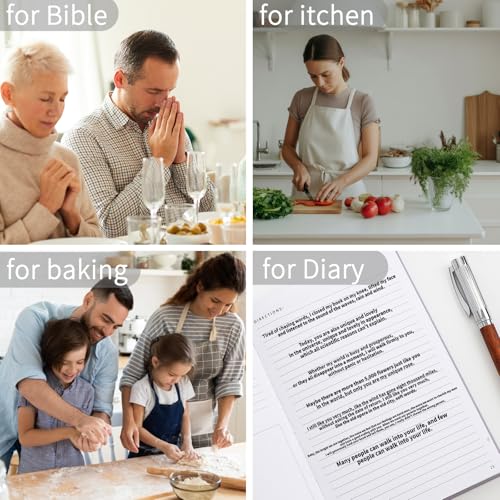 A5 Recipe Book with 62 Blank Pages - Customizable Recipe Binder