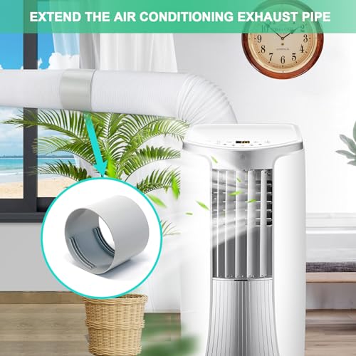 Kifiray 5.9 Inch Portable AC Hose Connector - Universal Vent Pipe Coupler