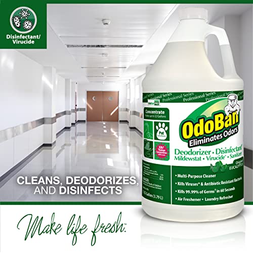 OdoBan Professional Disinfectant & Odor Eliminator Concentrate 6-Pack Eucalyptus 128 Fl Oz
