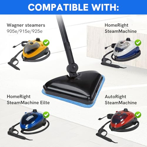Sgizoku Microfiber Steam Mop Pads for Wagner & HomeRight - 4 Pack
