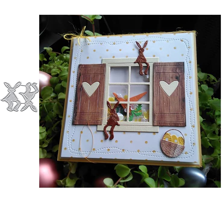 Bunny Metal Die Cuts for Scrapbooking & Card Making - 4.8x3.8cm