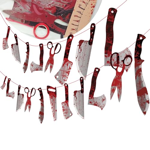 OHOME Halloween Party Decorations - 12 Pack Hanging Banner
