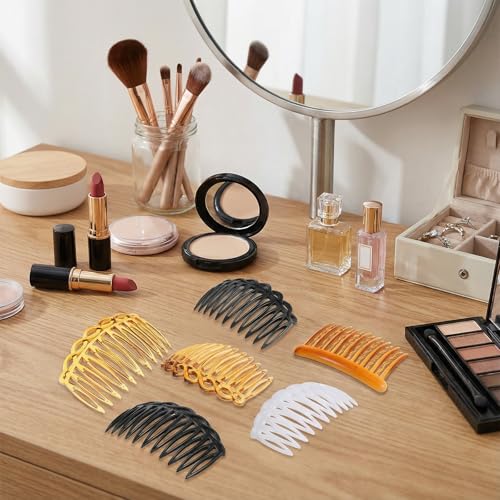 16-Piece Plastic Hair Side Combs Twist Decorative Hair Clip Set