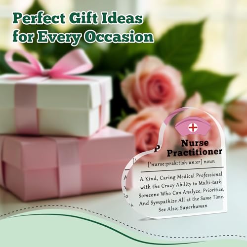 Nurse Practitioner Appreciation Acrylic Desk Sign for Gifts
