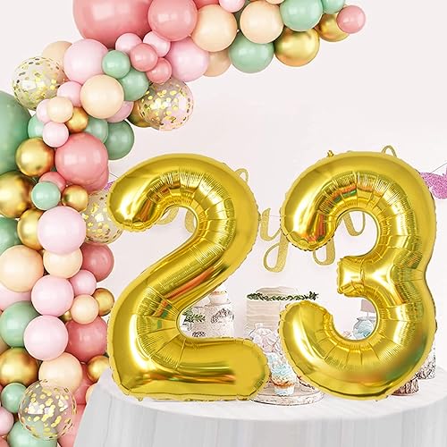 40 Inch Gold Number 59 Balloon for Birthday and Anniversary Celebrations