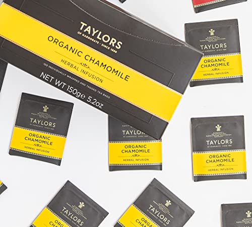 Taylors of Harrogate Organic Chamomile Herbal Tea - 500 Teabags (5 Pack)