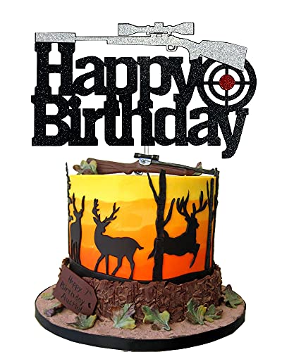 Heavy Gun Happy Birthday Cake Topper - Perfect for Army Theme Parties
