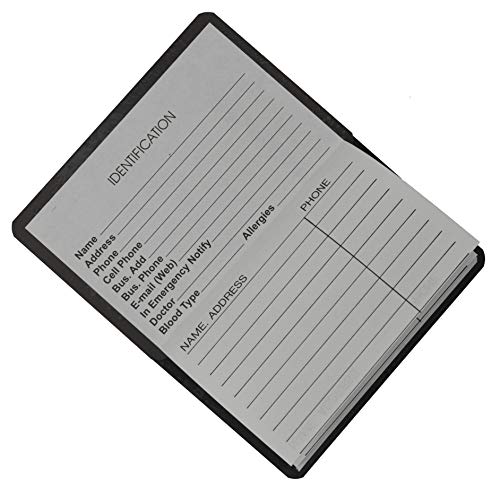 FIRE ROSE Magnetic Credit Card Size Address Book - Gold Pocket Organizer