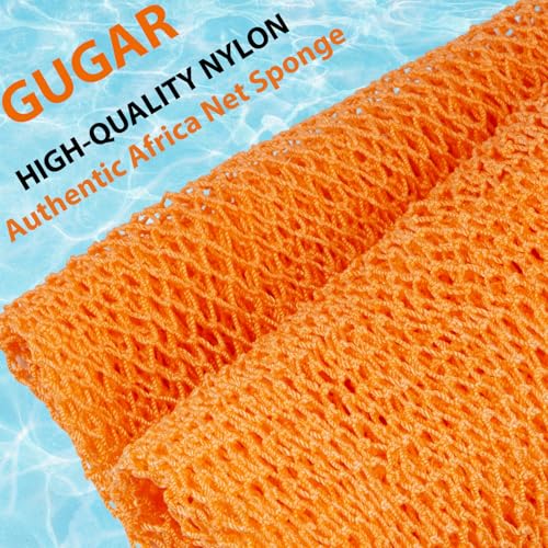 GUGAR Authentic African Exfoliating Net Sponge Body Scrubber