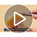 Stainless Steel Orange Peeler Tool – Triangular Blade Citrus Peeler (1PCS)