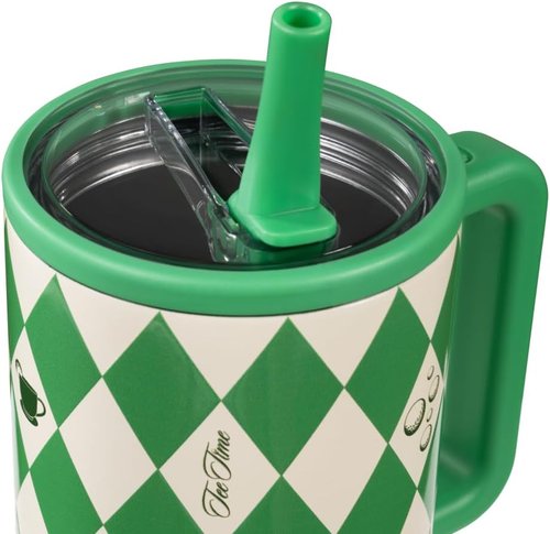 HydroJug Traveler - 40 Oz Insulated Water Bottle with Handle & Flip Straw - Leak Resistant, Fits Cup Holder