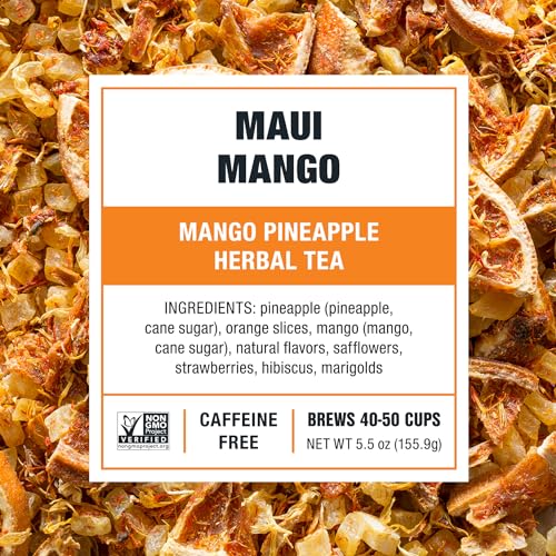 Tiesta Tea Maui Mango Loose Leaf Herbal Tea - 50 Cups