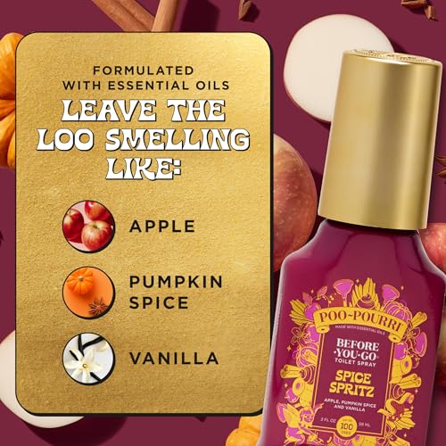 Poo-Pourri Spice Spritz Toilet Spray - 2oz Fall Scented Odor Eliminator