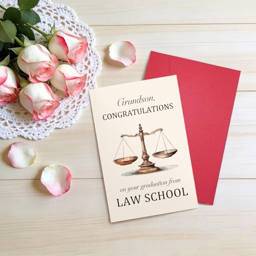 Law School Graduation Card for Grandson - Ogeby Congrats Card