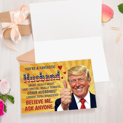 Funny Christmas Card for Husband - Wedding Anniversary & Birthday